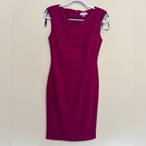 Calvin Klein size 4 pink/fuschia dress, never worn but no tags
